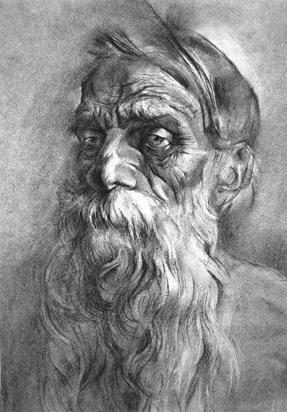 Дедушка зарисовки