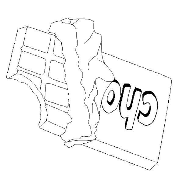 Шоколад раскраска