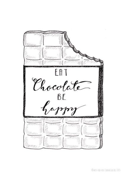 Эскиз шоколадки