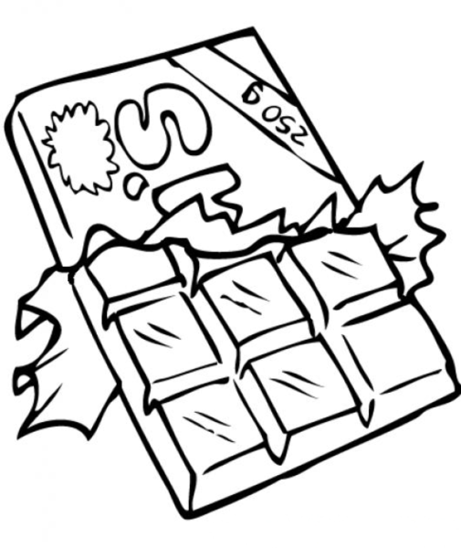 Шоколад раскраска