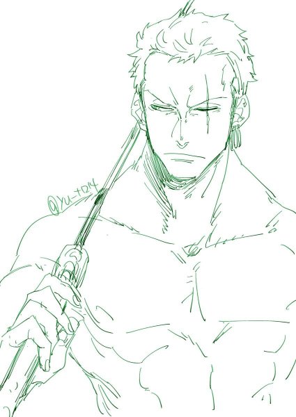 Ророноа Зоро скетч