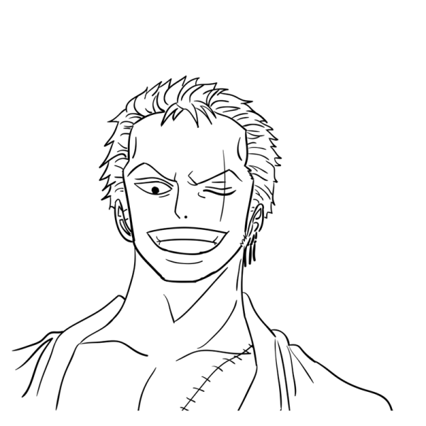 Зоро для срисовки