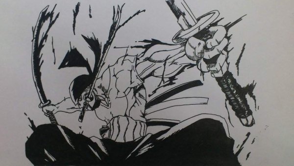 Ван Пис нарисовать Зоро