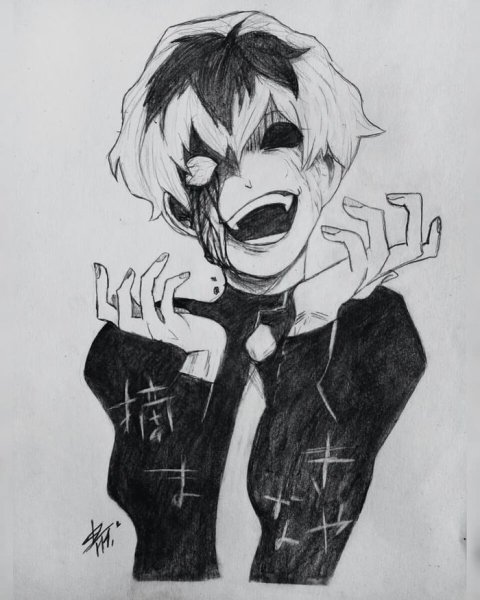 Токийский гуль для срисовки