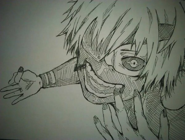 Аниме для срисовки гуль