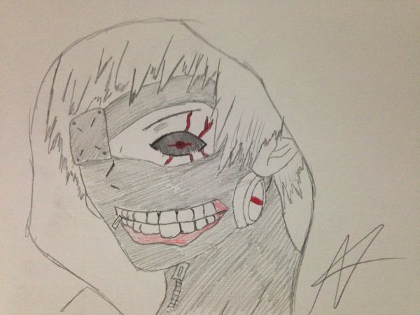 Аниме Канеки для срисовки