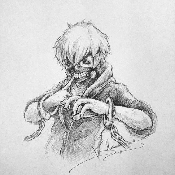 Гуль карандашом