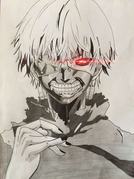 Канеки Кен рисовка