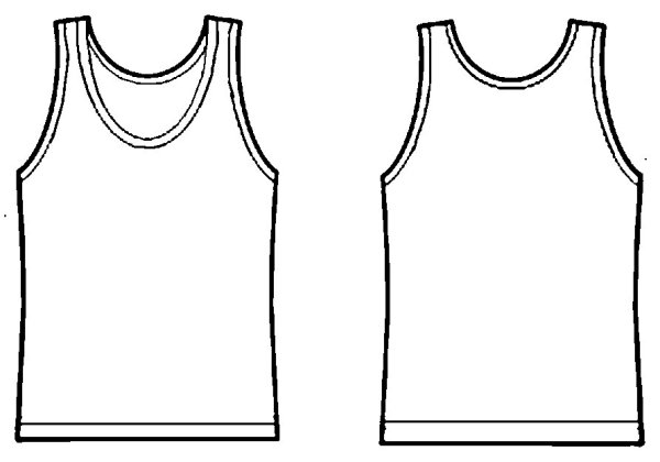 Эскиз футболки женской