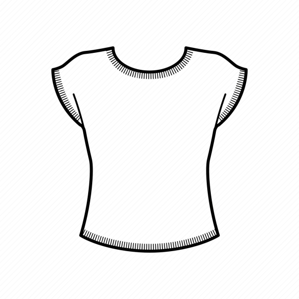 Эскиз футболки женской