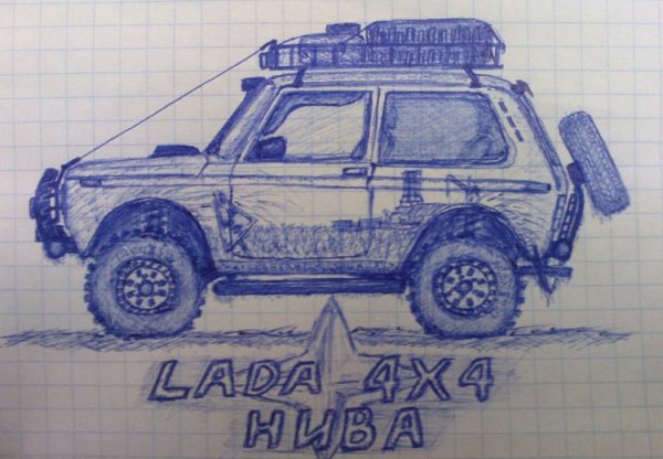 Раскраска Нива Шевроле 4х4