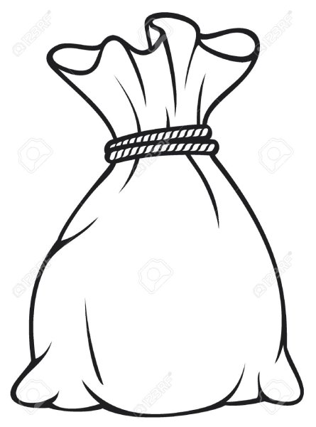 Мешок раскраска