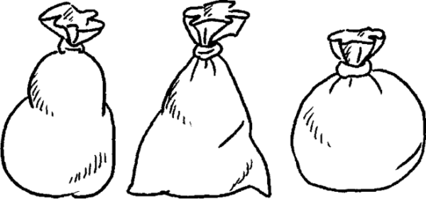 Мешочек раскраска