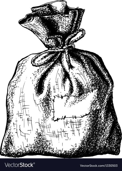 Мешок черно белый