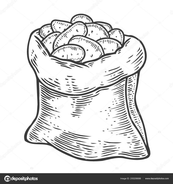 Контур мешка для картошки