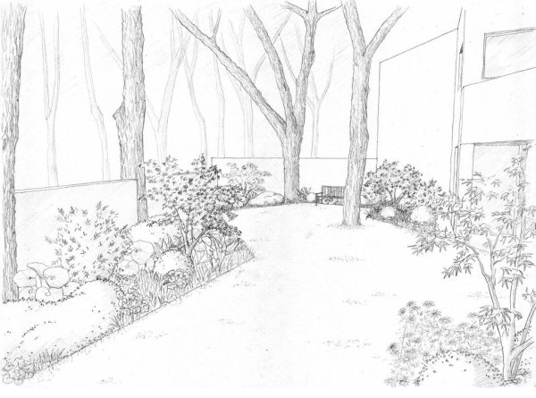 Ландшафт карандашом