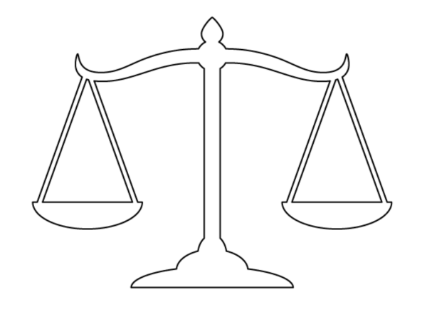 Весы схематично