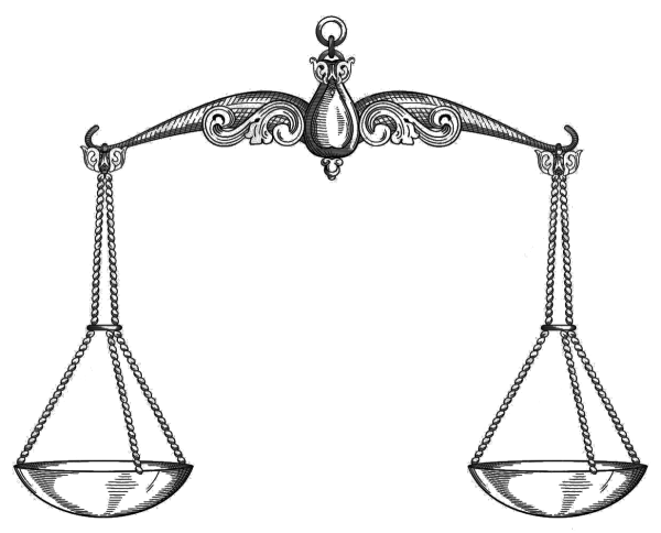 Весы карандашом