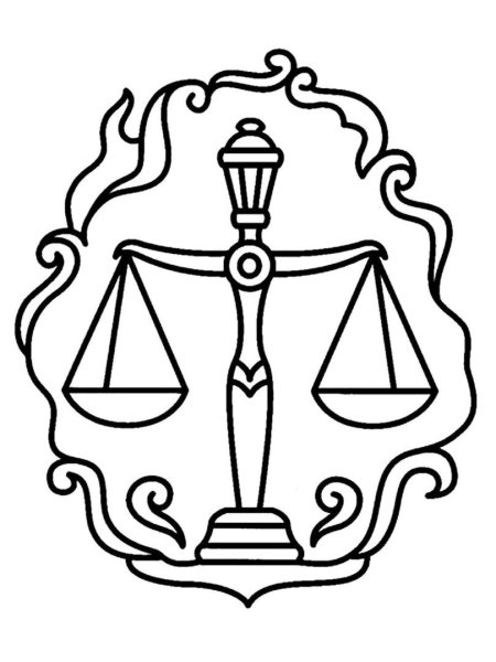 Знак зодиака весы рисунок