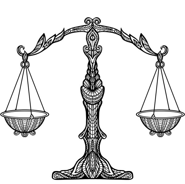 Весы раскраска