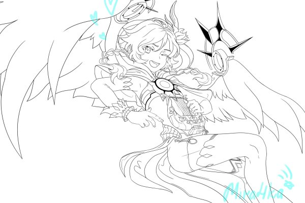 Раскраска Ян фей Геншин Импакт