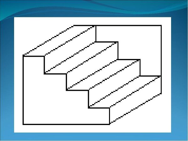 Ракурсы лестницы сверху сбоку