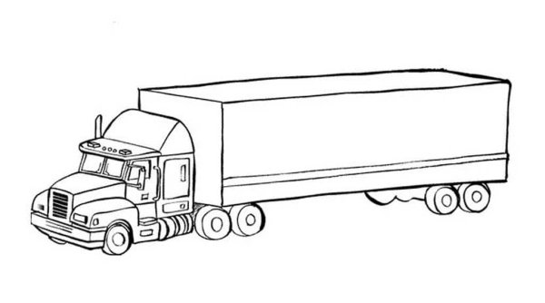 Раскраска грузовик
