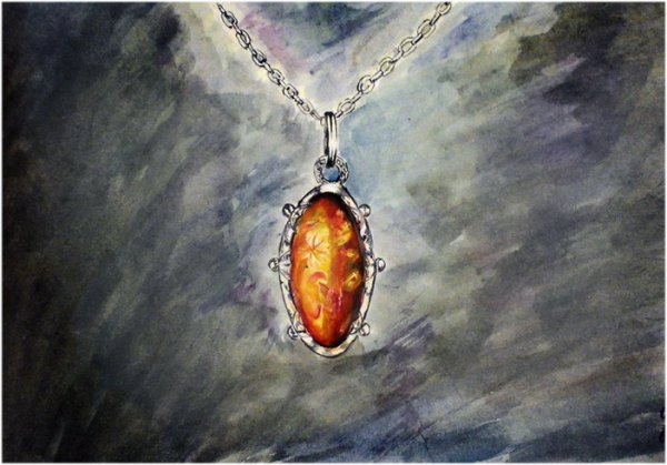 Янтарь акварелью