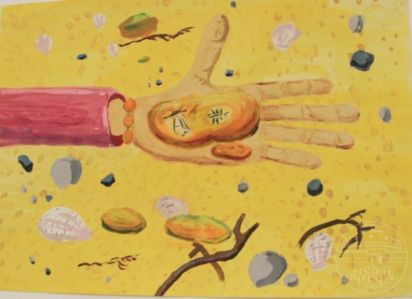 Рисунки с янтарем на конкурс