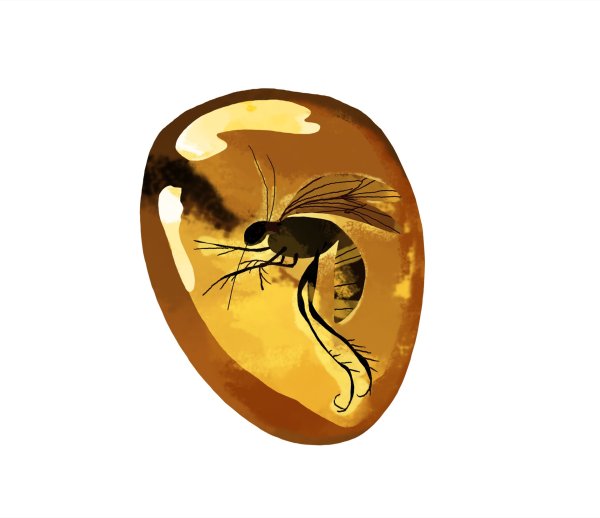 Комар в янтаре