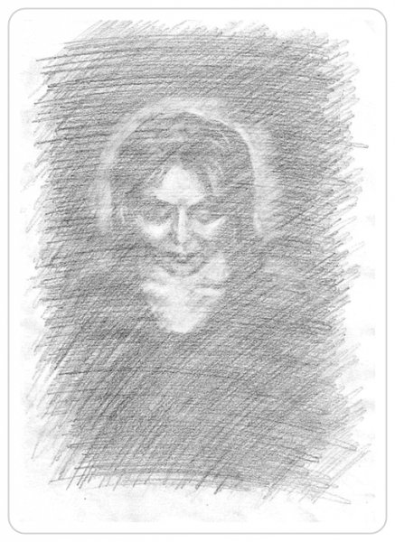 Метель рисунок карандашом