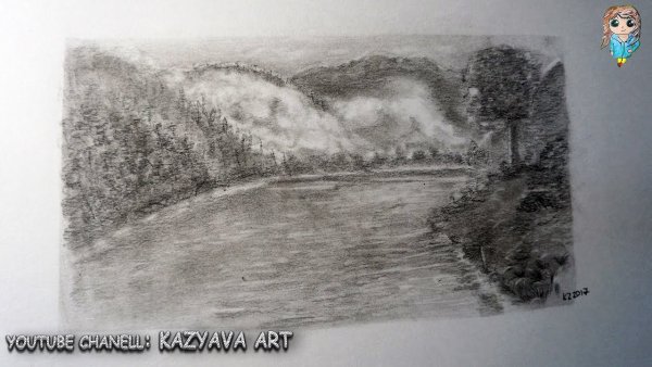 Рисование ластиком ромашки