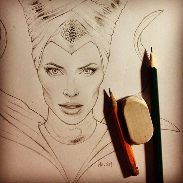 Раскраска Малефисента