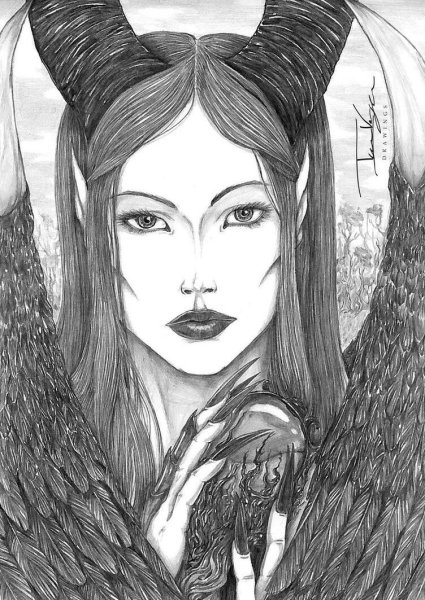 Злая Малефисента арт