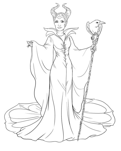 Раскраски Малефисента 2