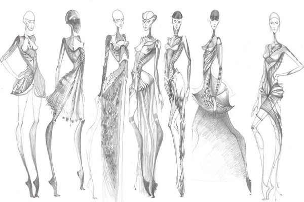 Эскизы модельеров
