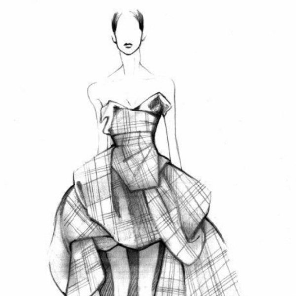 Эскиз одежды раскраска