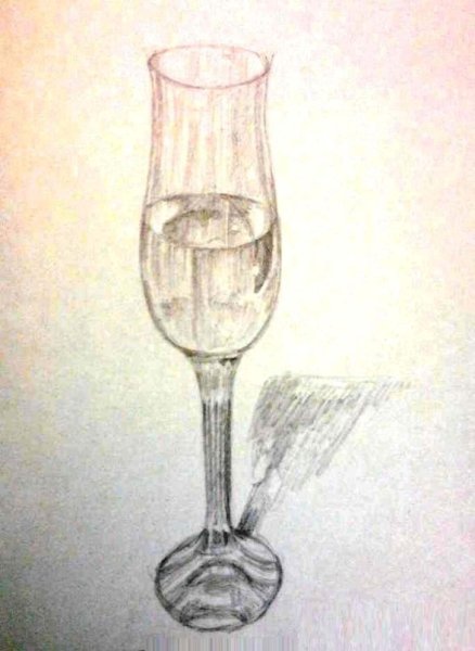 Бокал рисунок