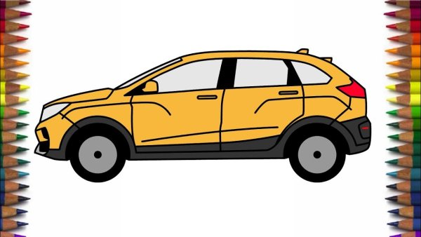 Раскраска Лада Икс Рей кросс