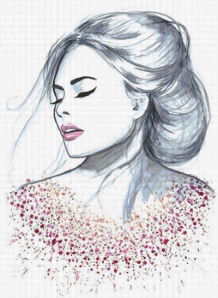 Образ девушки карандашом