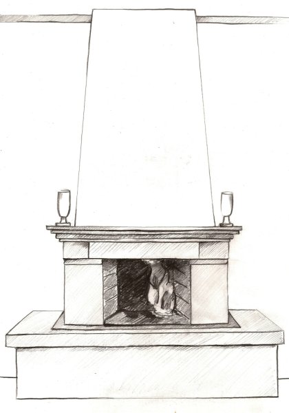 Эскиз камина