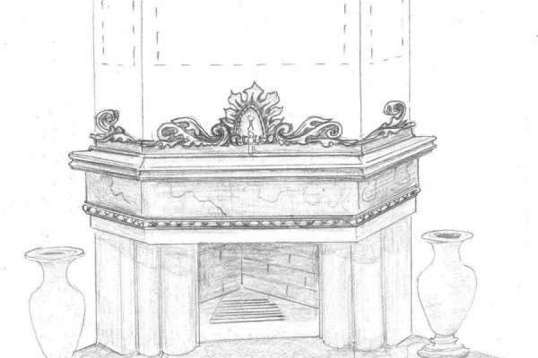 Камин раскраска