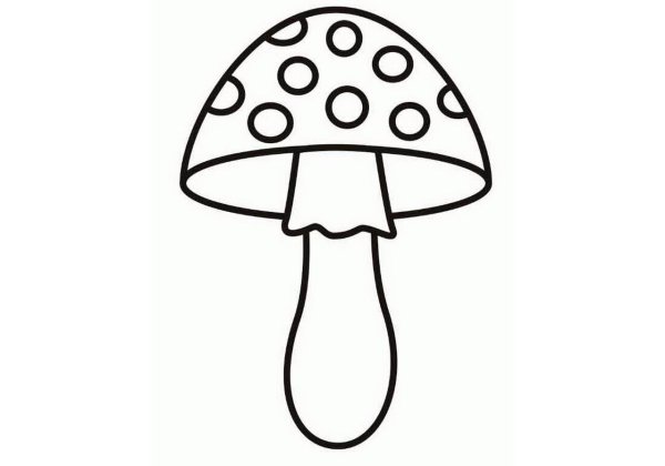 Поэтапное рисование гриба