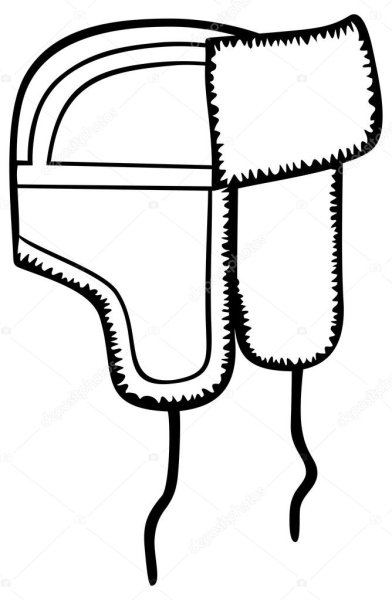 Шапка ушанка карандашом