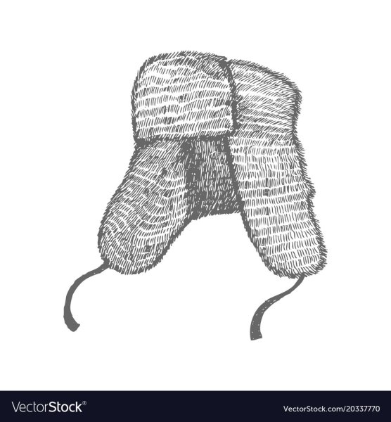 Шапка ушанка раскраска для детей