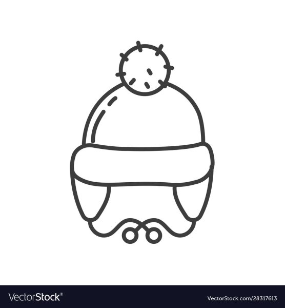 Шапка ушанка пиктограмма