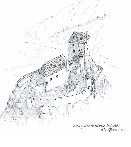 Средневековый замок набросок