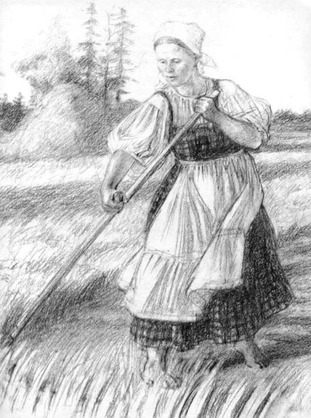 Мама казачка рисунок