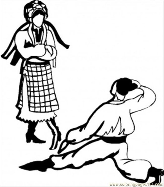 Рисунок матери казачки