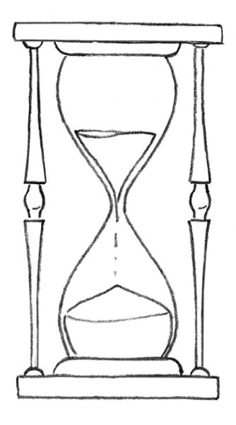 Песочные часы раскраска для детей